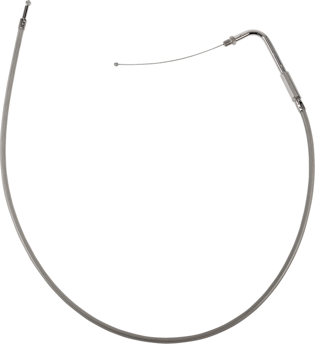Stainless Braided Throttle Cable - 32-1/2"