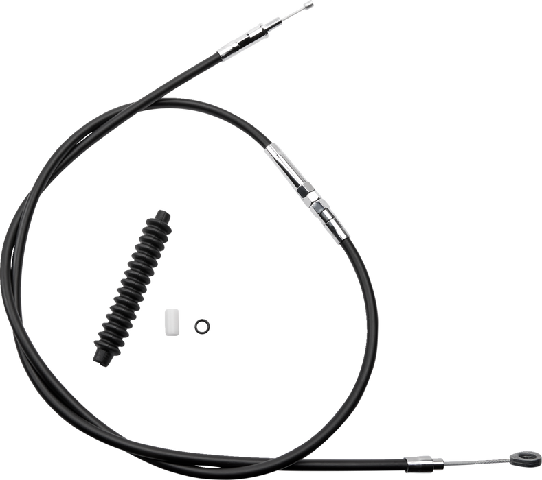 High-Efficiency Black Vinyl Clutch Cable - 64-7/16"