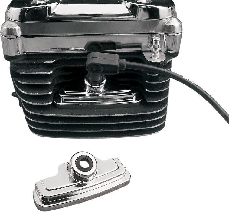 Head Bolt/Spark Plug Covers - Chrome - XL