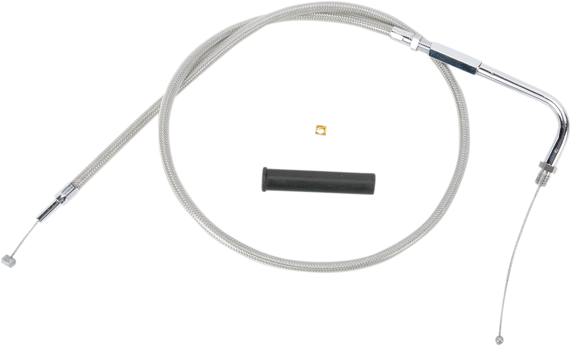 Stainless Braided Throttle Cable - 36-1/2"
