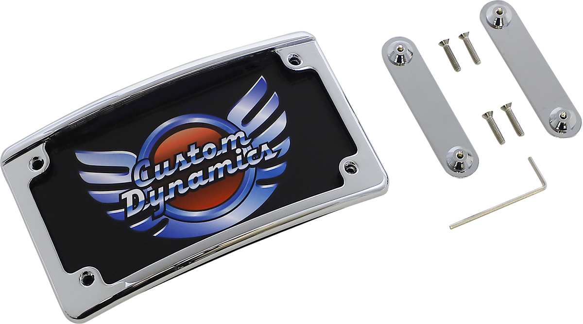 License Plate Frame - LED - Chrome