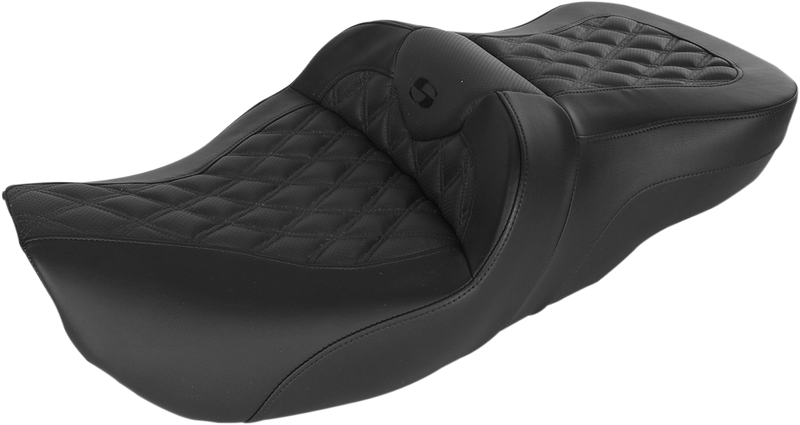 Roadsofaâ¢ Seat - Full Lattice Stitch - without Backrest - FLT/FLH '97-'07