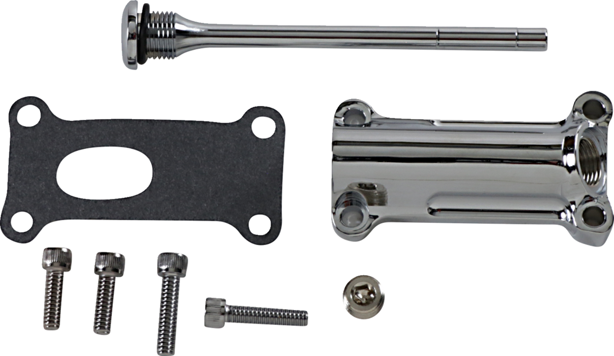 Engine Oil Spout Kit - Chrome - 02'-06' Touring