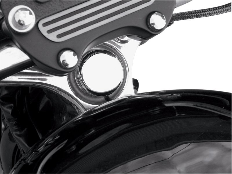 Steering Stem Bolt Cover - 39 mm - Chrome - '99-'17 FXD | '87-'09 XL
