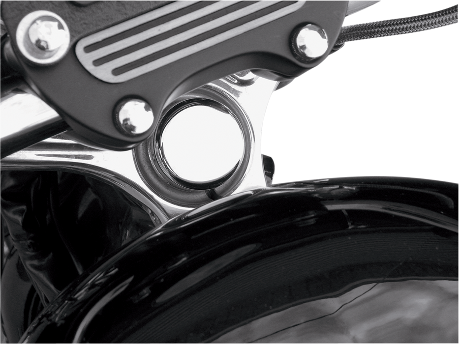 Steering Stem Bolt Cover - 39 mm - Chrome - '99-'17 FXD | '87-'09 XL