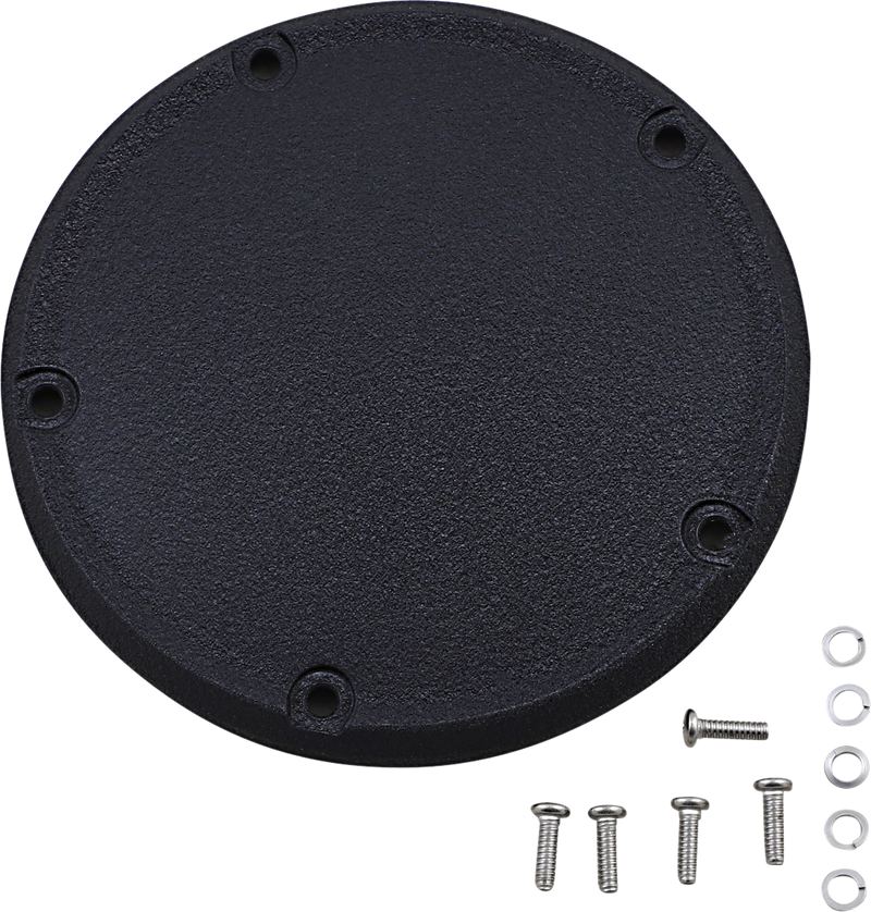 Derby Cover - Wrinkle Black - 5 Hole - '18-'25 Softail