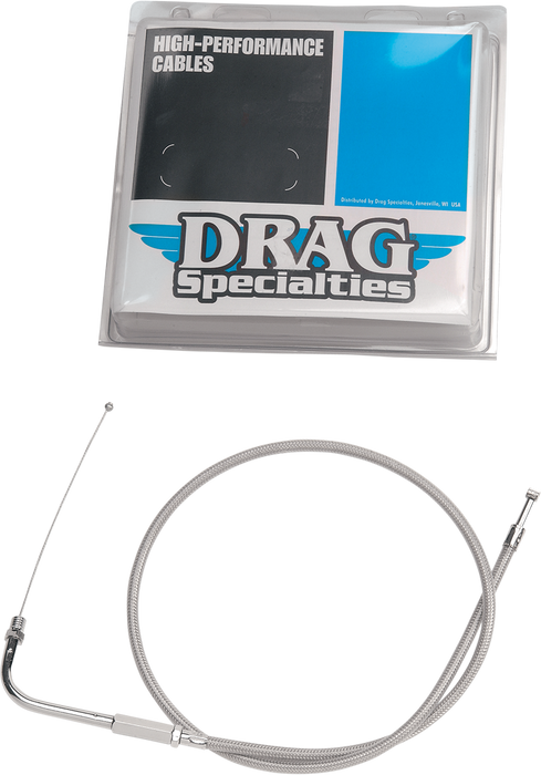 Stainless Braided Throttle Cable - 38"
