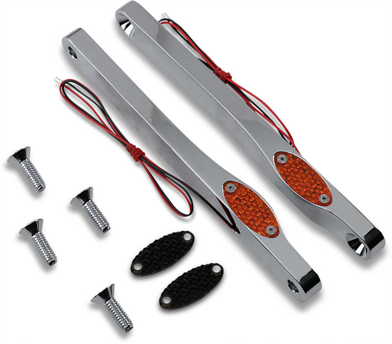 LED Front Turn Signal Lights - Chrome