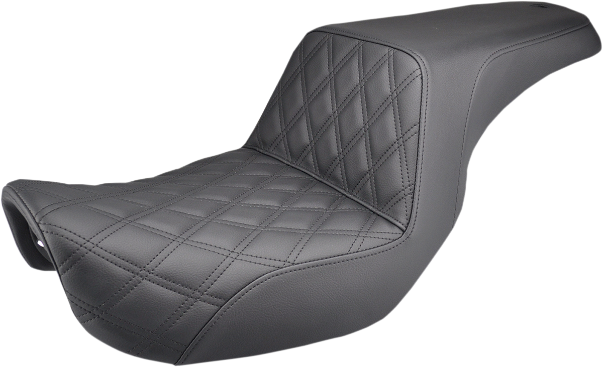 Saddlemenツアー Step-Up シート ブラック Saddlemen Step Up Seat Black (Front Diamond) — Ramjet Racing
