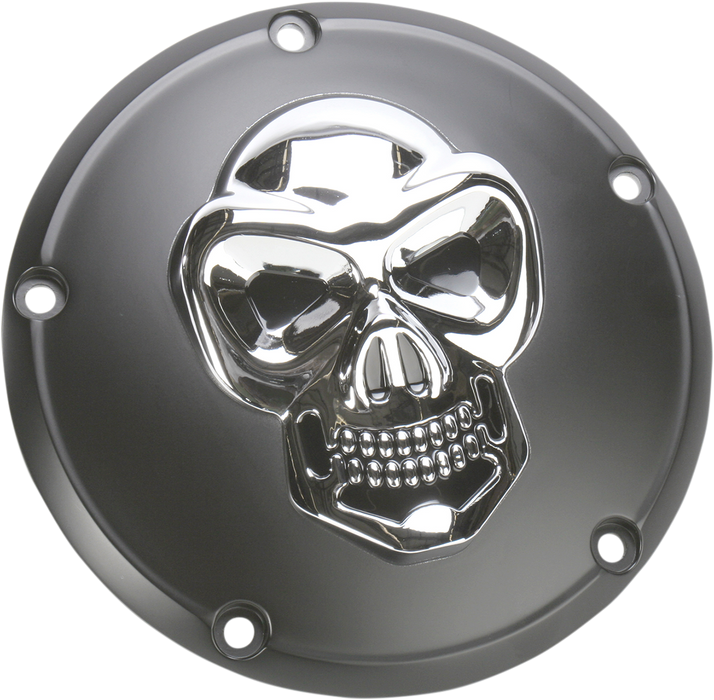 Skull Derby Cover - Chrome - 5 Hole