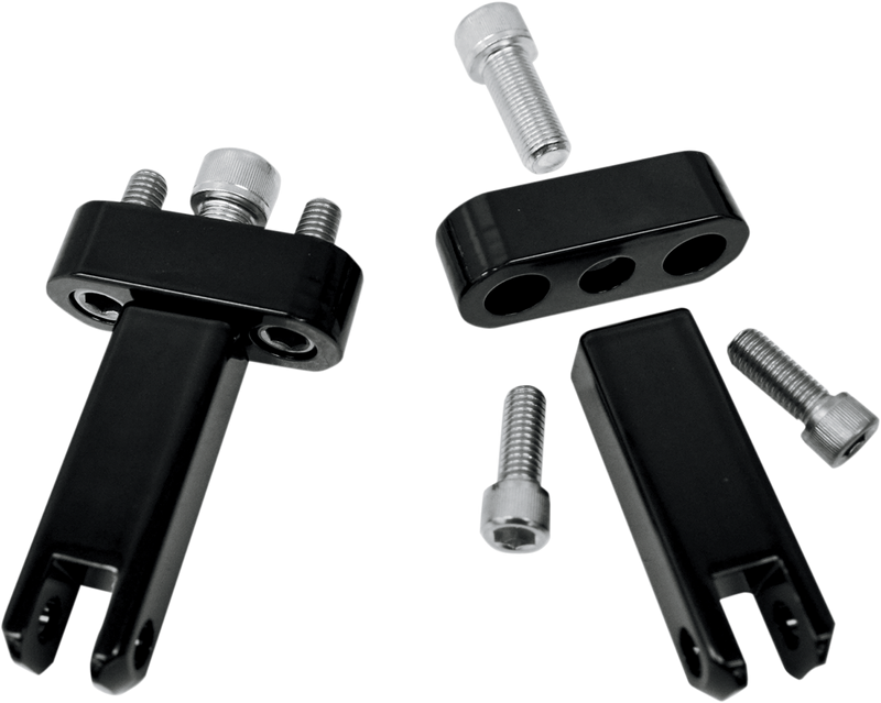 Passenger Peg Mounts - Black - FLH/FLT