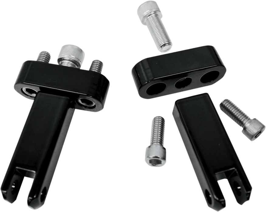 Passenger Peg Mounts - Black - FLH/FLT