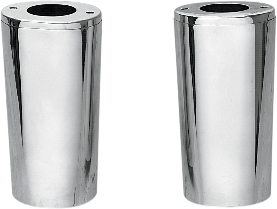 Fork Slider Covers - Extended +2" (8.5") - Chrome - Smooth