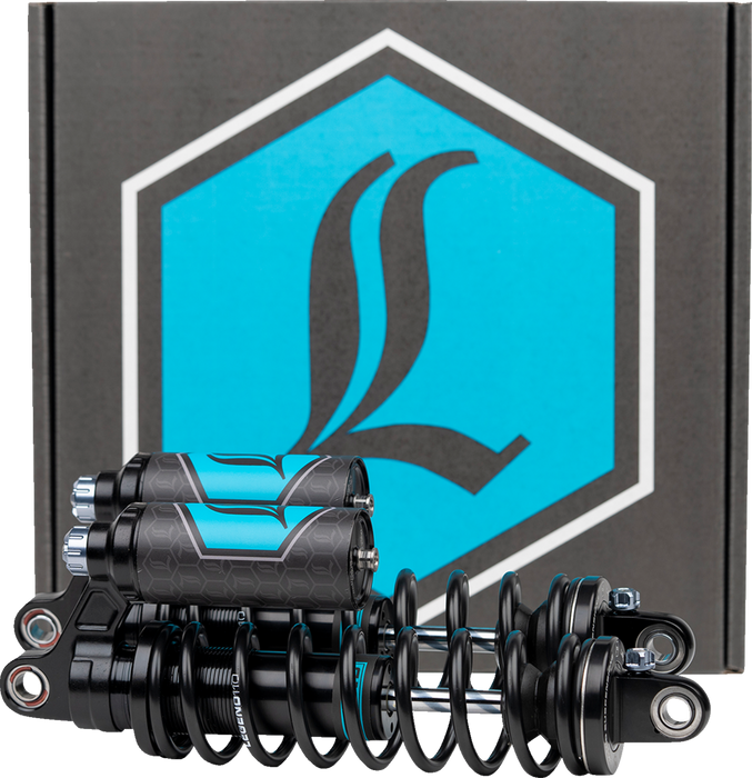 REVO ARC Piggyback Shocks - 14" - Standard - Black - '04-'22 Sportster