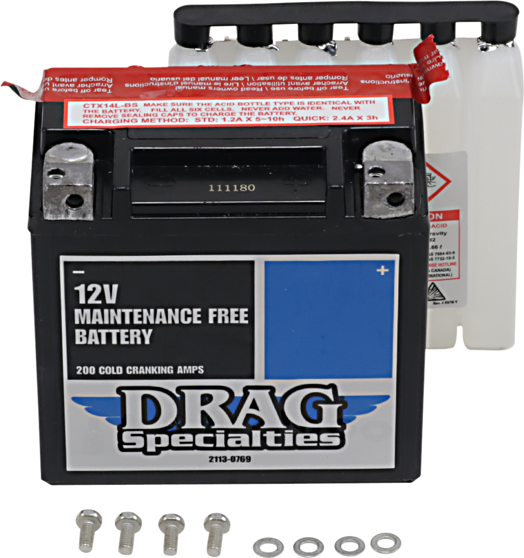 AGM Battery - YTX14LBSFT — Ramjet Racing