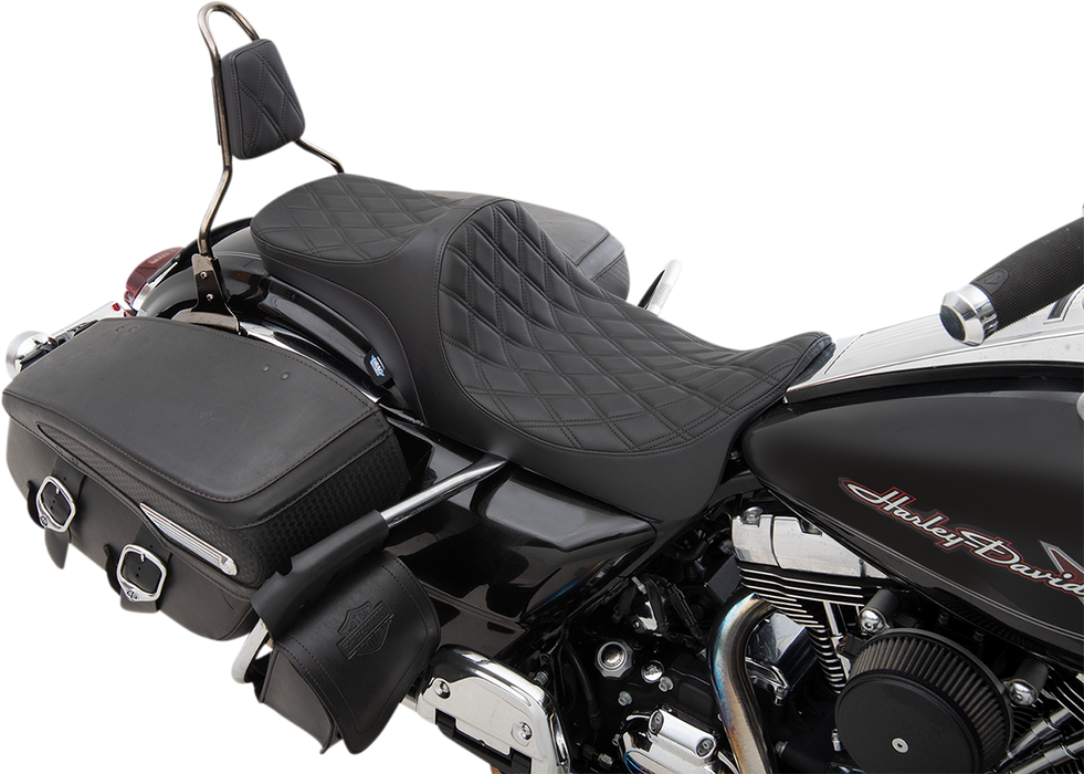Predator III 2-Up Seat - Double Diamond - Black Thread - FL '08-'23