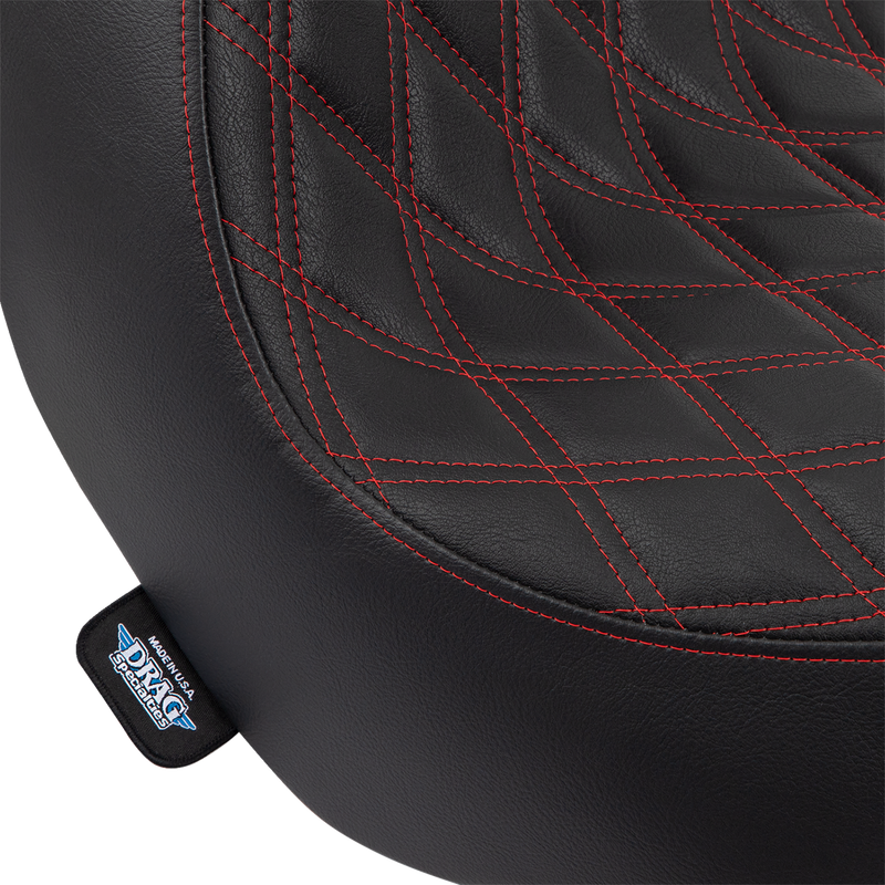 Solo Seat - Double Diamond - Red Stitching - FL/FX '18-'23