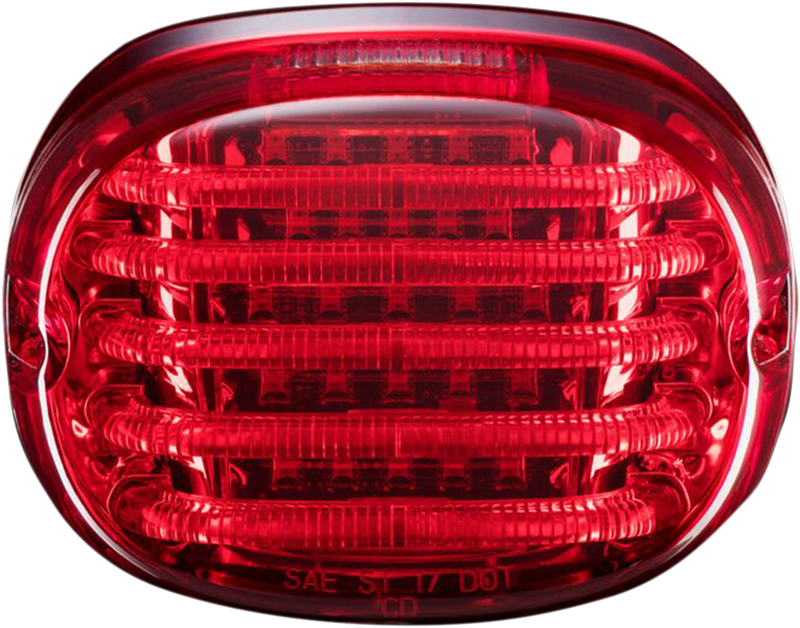 Taillight - with License Plate Illumination Window - Red