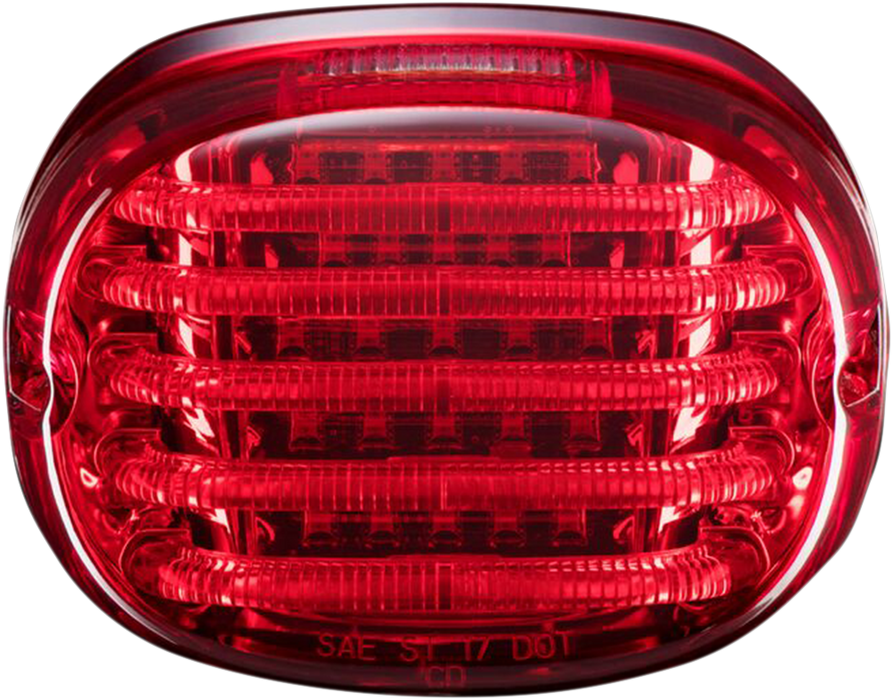Taillight - with License Plate Illumination Window - Red