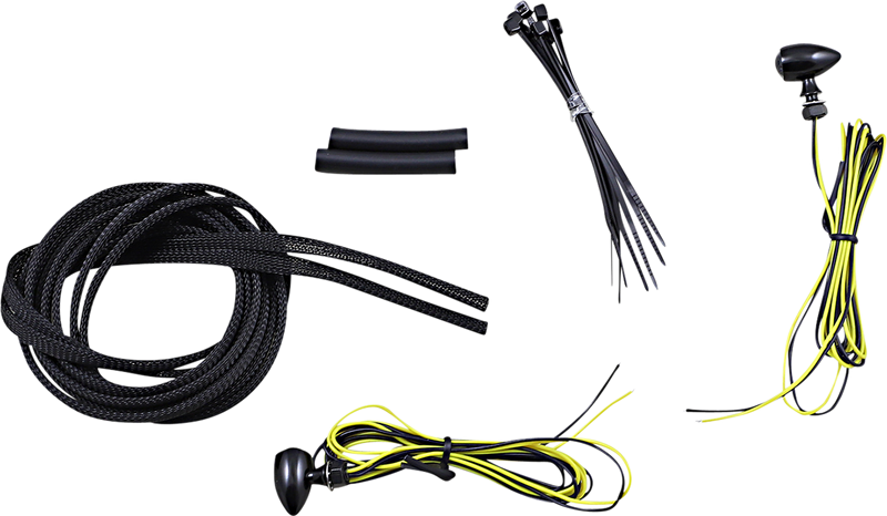 Micro Turn Signals - Amber - Black
