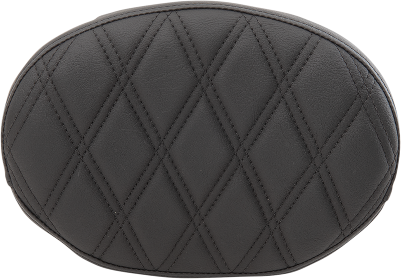 Oval Sissy Bar Pad - Double Diamond - Black Stitch - FL '99-'22