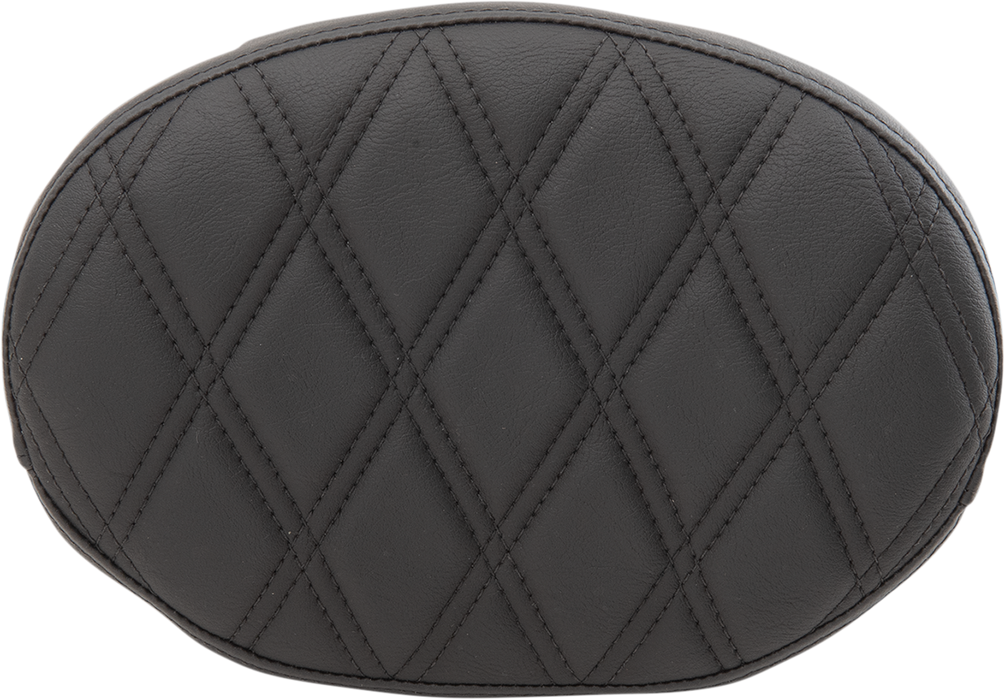 Oval Sissy Bar Pad - Double Diamond - Black Stitch - FL '99-'22