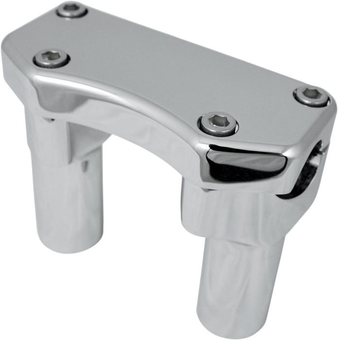 Handlebar Riser & Top Clamp Kit - 3" - Buffalo - Black