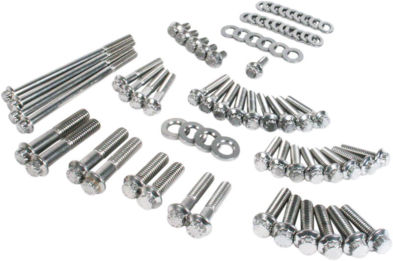 Fastener Kit - External Primary/Transmission - 12-Point/Dress-Up - Softail
