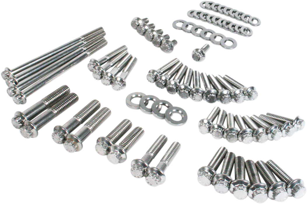 Fastener Kit - External Primary/Transmission - 12-Point/Dress-Up - Softail
