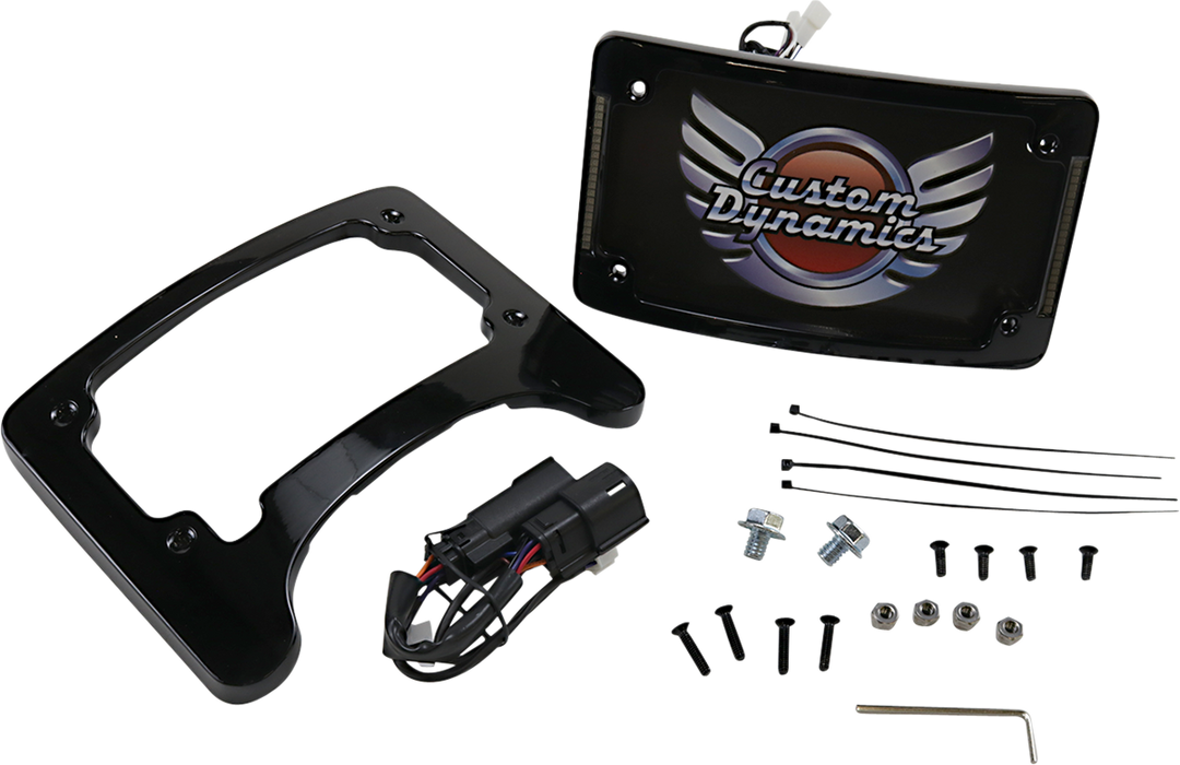 Custom Dynamics Turn signal eliminator tri-radius plate