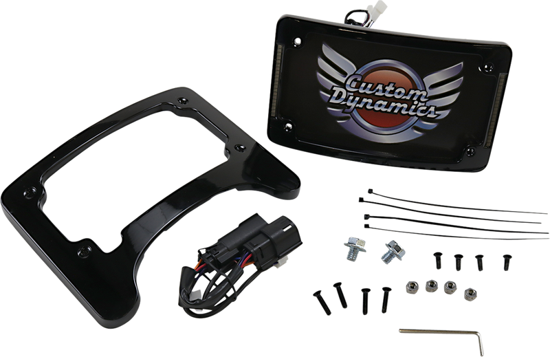 Custom Dynamics Turn signal eliminator tri-radius plate