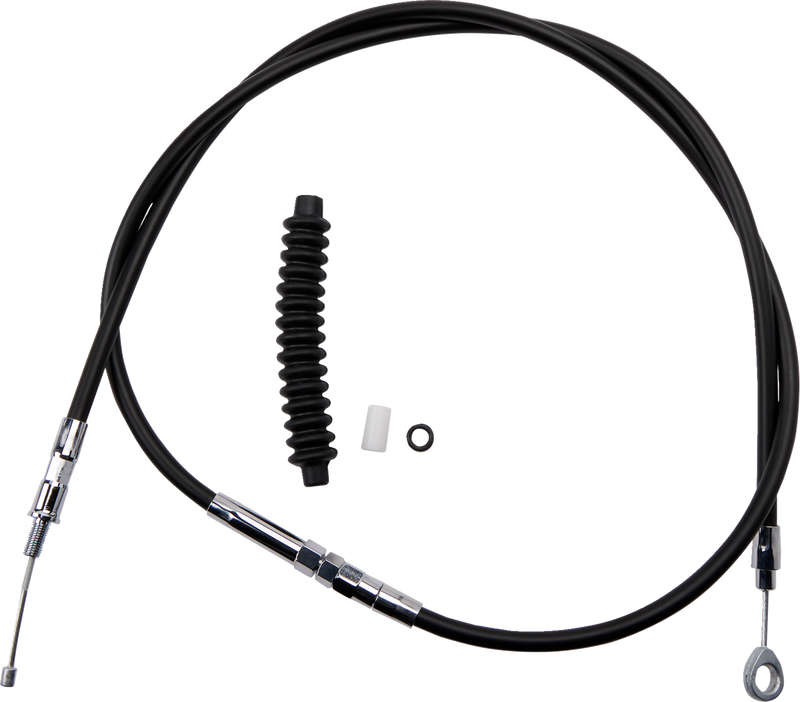 High-Efficiency Black Vinyl Clutch Cable - 62-11/16"