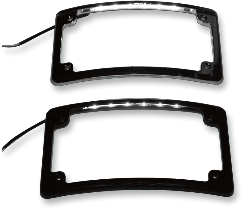 LED License Plate Frame - Chrome