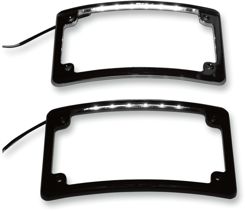 LED License Plate Frame - Chrome
