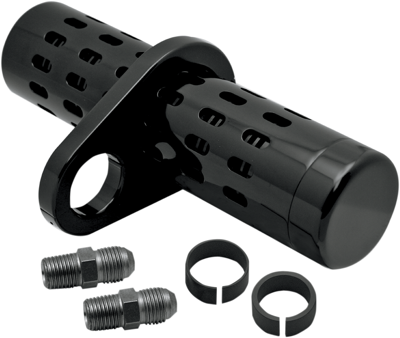 Oil Cooler Kit - No Gauge - Black - 1" - 1-1/4"