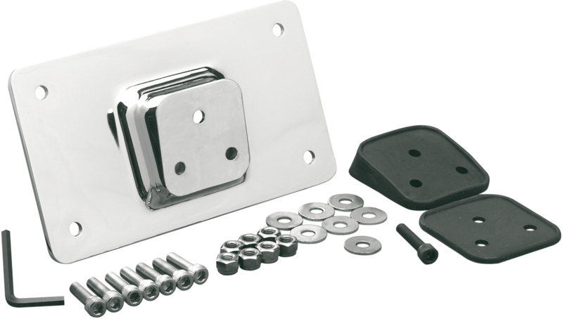 Fender License Plate Mount - Chrome