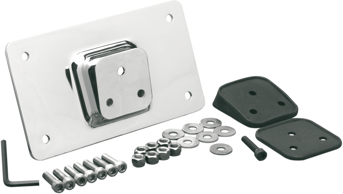 Fender License Plate Mount - Chrome