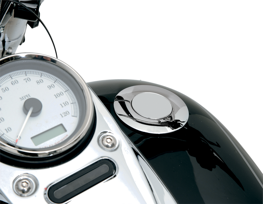Gas Cap - Large - Vented - Pop-Up - Chrome