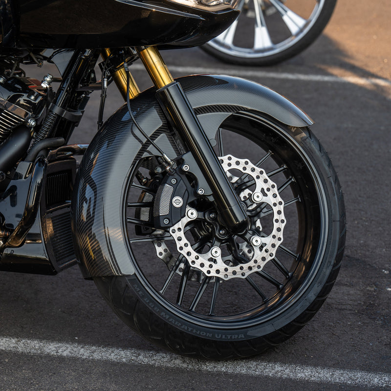 Carbon Fiber Rapper Front Fenders, Fat 21"