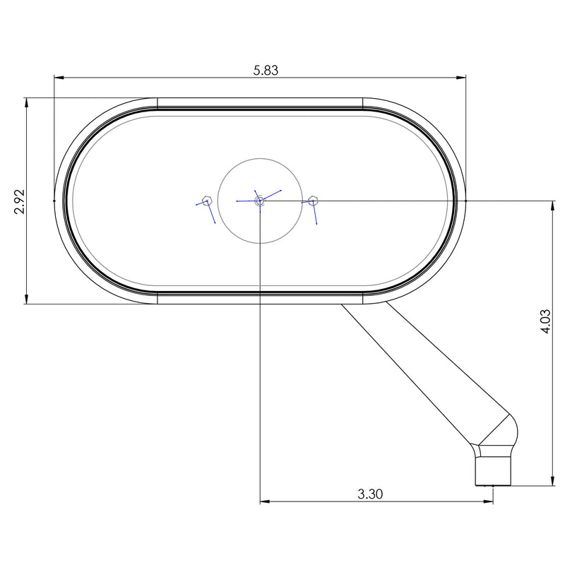 Forged Oval Mirrors, Gold