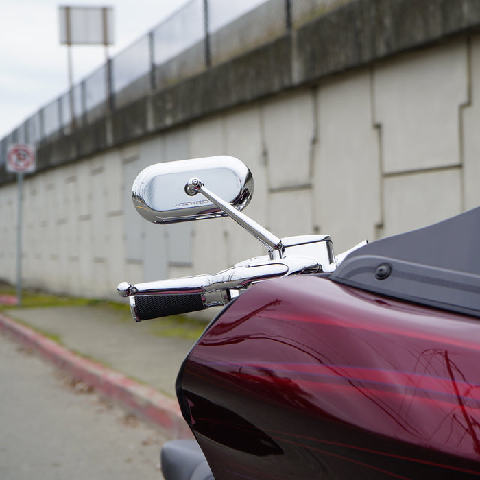 Forged Oval Mirrors, Chrome