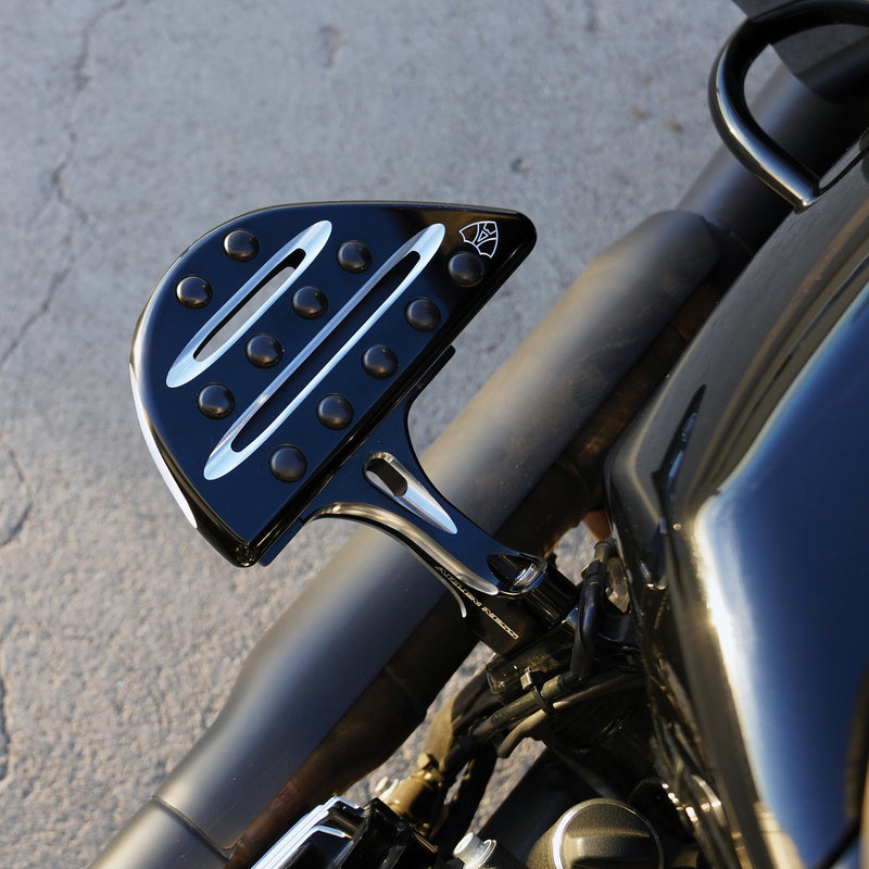 Forged Passenger Floorboard Mounts, Black