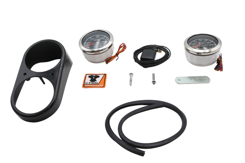 GPS Speedometer and Tachometer Dash Kit - Black