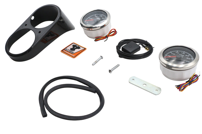 GPS Speedometer and Tachometer Dash Kit - Black