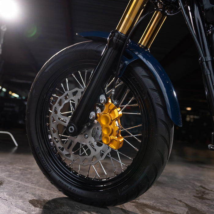 6-Piston Differential Bore Brake Calipers, 11.8" Gold