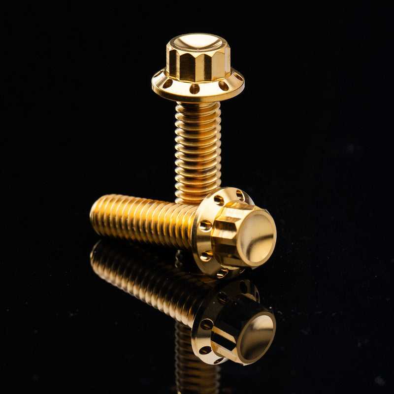 Cam Cover Titanium 12-Point Bolt Kits, Gold