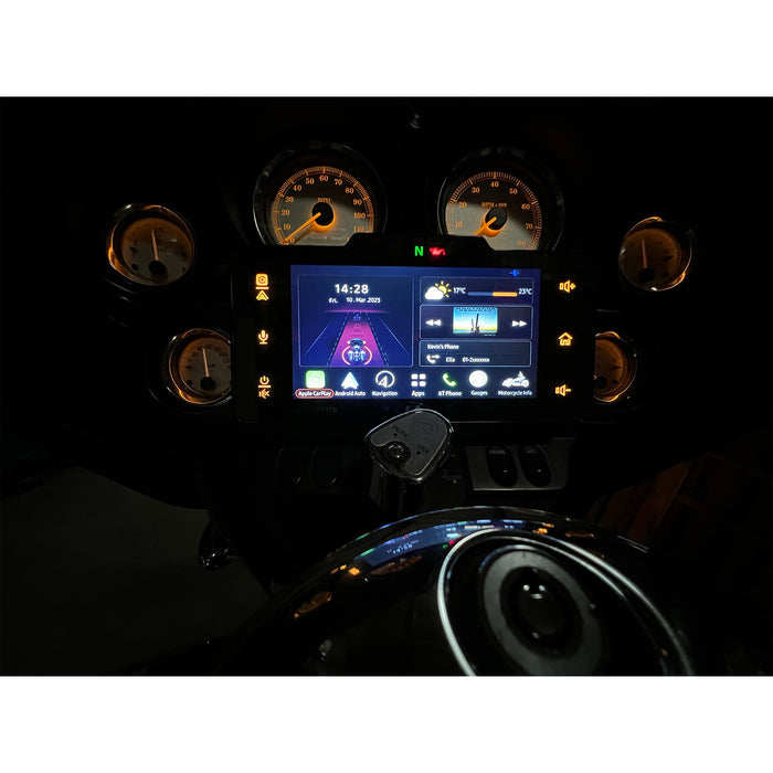 Plug & Play Marine Bluetooth Stereo For 98-13 Harley Davidson – USB Radio With Optional SiriusXM