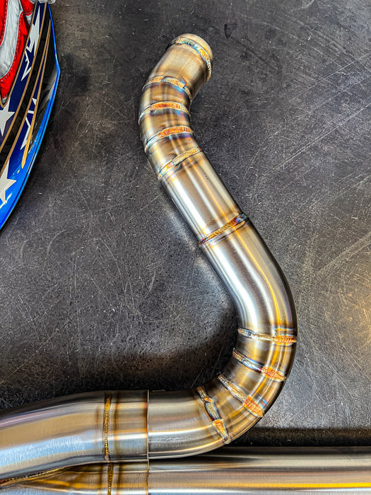 SP CONCEPTS M8 SOFTAIL EXHAUST- BIG BORE 4.5 *WORKS EDITION*