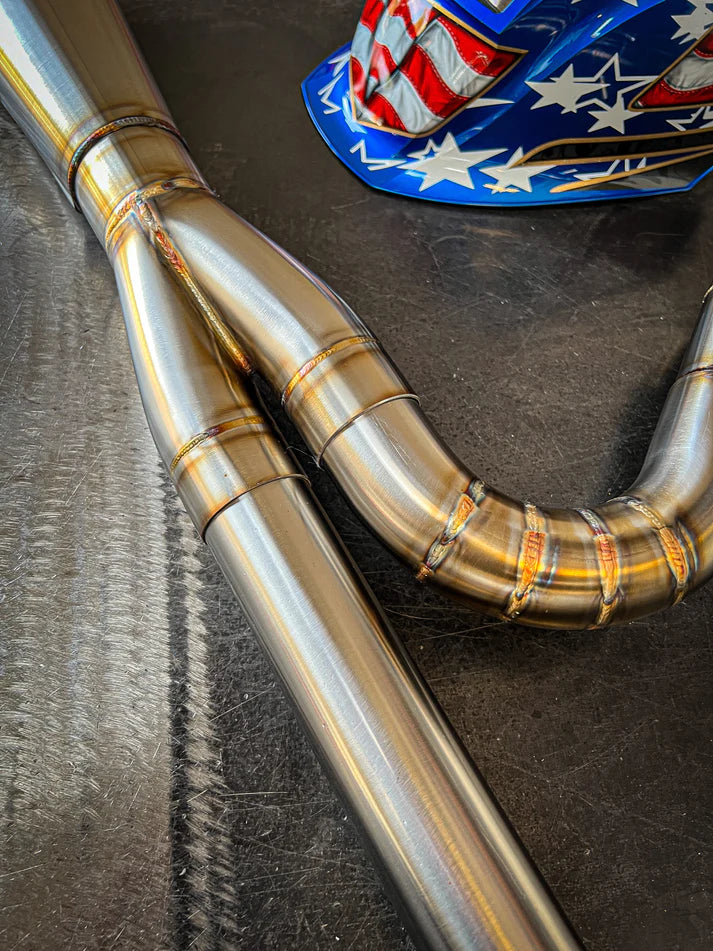 SP CONCEPTS M8 SOFTAIL EXHAUST- BIG BORE 4.5 *WORKS EDITION*