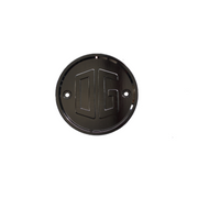 Gauge Block Off Plate Black Chrome